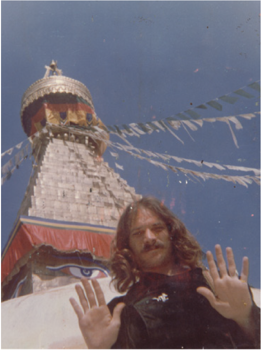 Registros da Jornada Espiritual de Goa Gil (Visita ao templo de Gilin Katmandu - 1973)