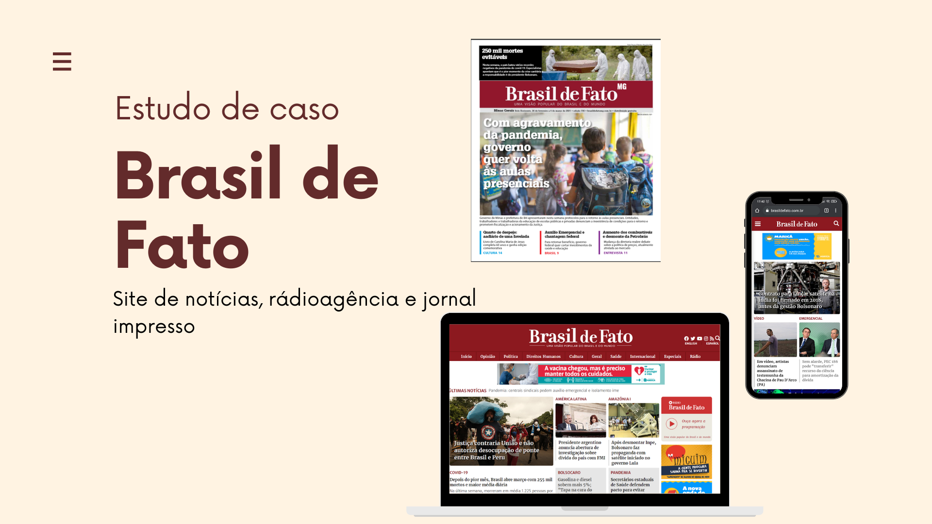 Estudo de Caso: Brasil de Fato