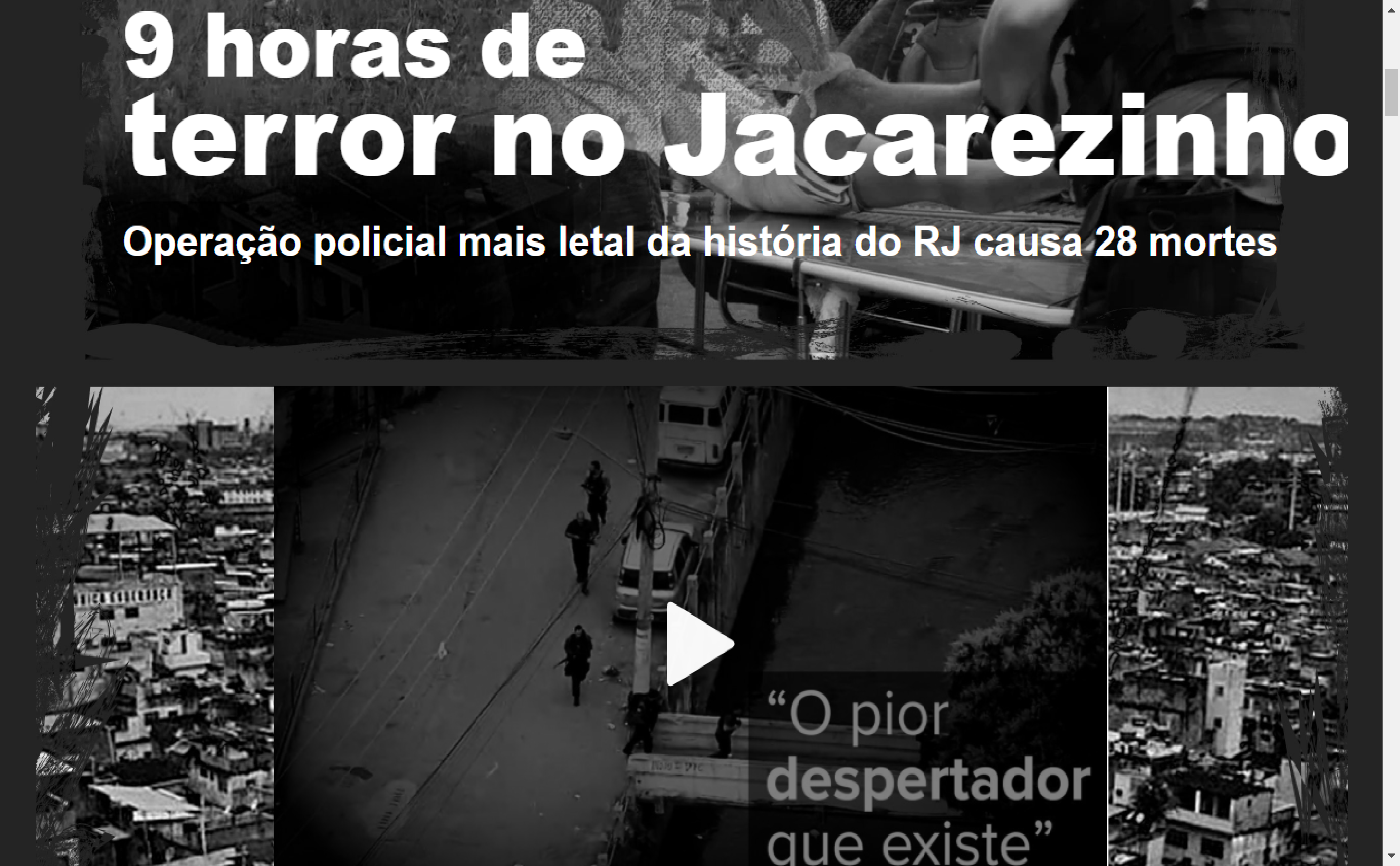 9 horas de terror no Jacarezinho