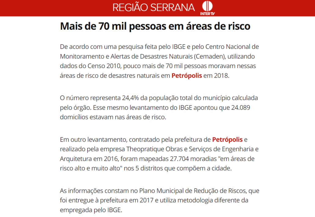 Outras estatísticas reforçam a legitimidade da reportagem